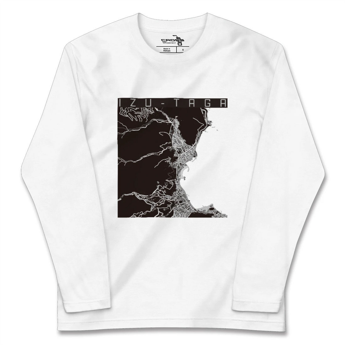 【伊豆多賀(静岡県)】地図柄ロングスリーブTシャツ