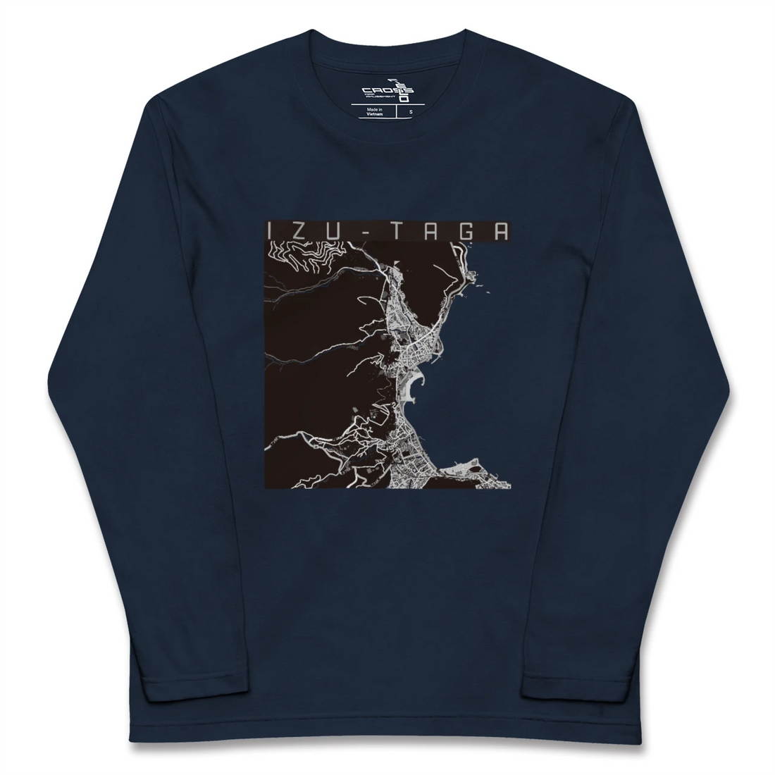 【伊豆多賀(静岡県)】地図柄ロングスリーブTシャツ
