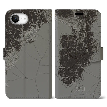 【伊豆2（静岡県）】地図柄iPhoneケース（手帳タイプ）