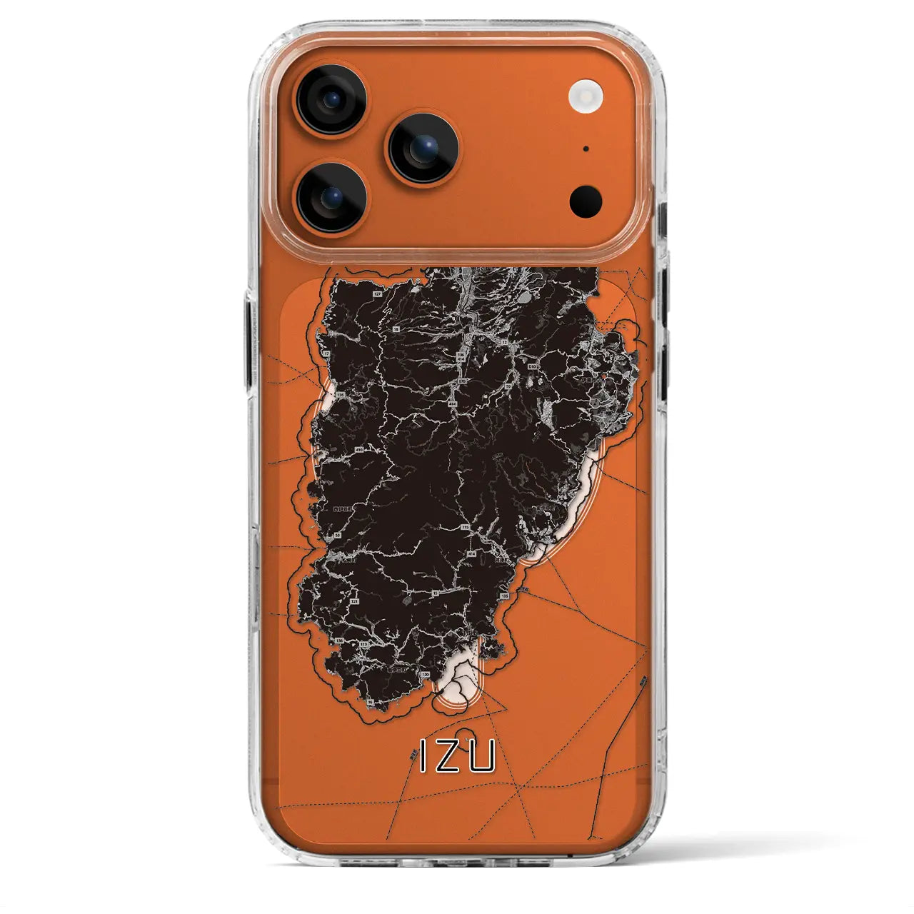 【伊豆2（静岡県）】地図柄iPhoneケース（MagSafeタイプ）