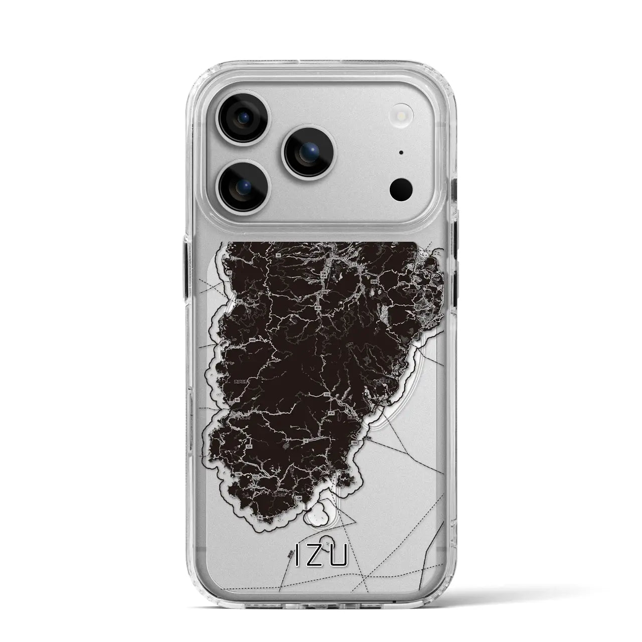 【伊豆2（静岡県）】地図柄iPhoneケース（MagSafeタイプ）