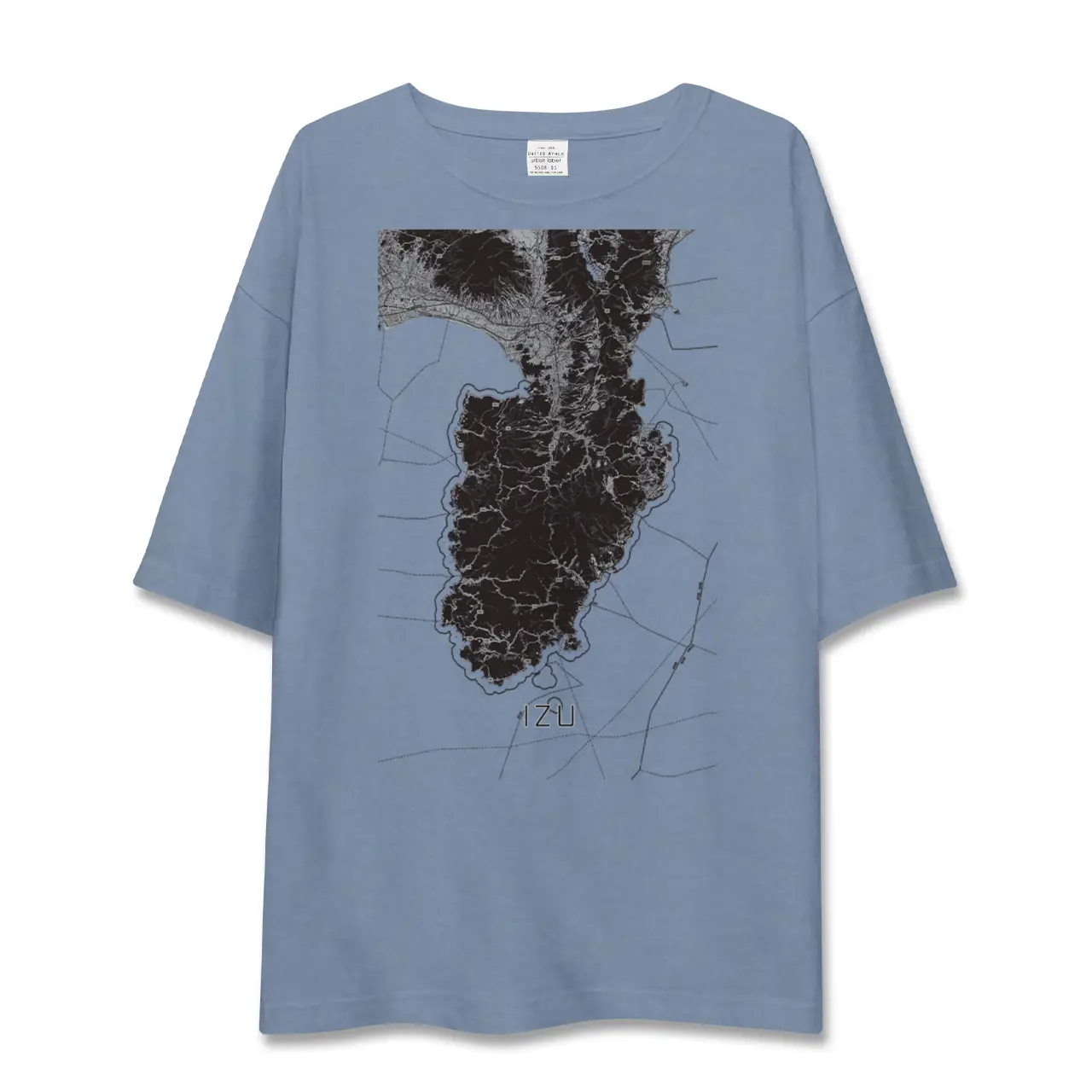 【伊豆2（静岡県）】地図柄ビッグシルエットTシャツ