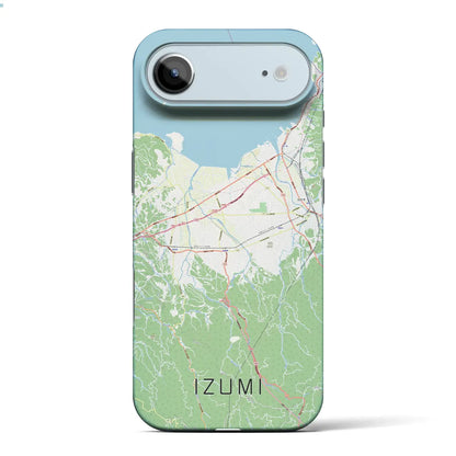 【出水（鹿児島県）】地図柄iPhoneケース（バックカバータイプ）