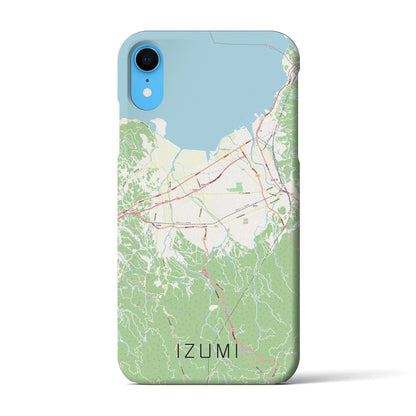 【出水（鹿児島県）】地図柄iPhoneケース（バックカバータイプ）