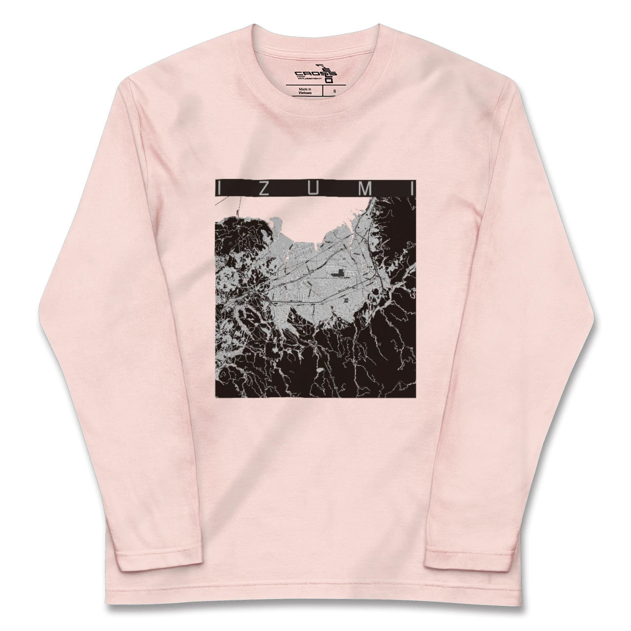 【出水（鹿児島県）】地図柄ロングスリーブTシャツ