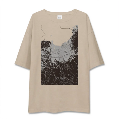 【出水（鹿児島県）】地図柄ビッグシルエットTシャツ