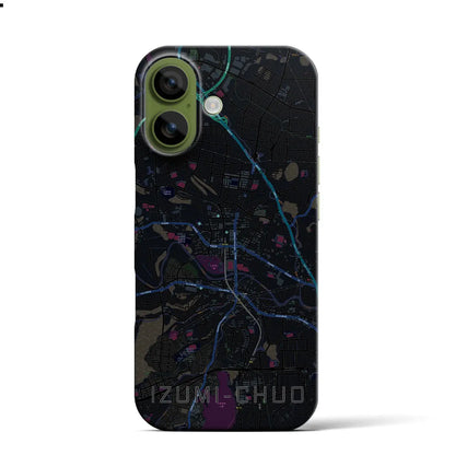 【泉中央（宮城県）】地図柄iPhoneケース（バックカバータイプ）