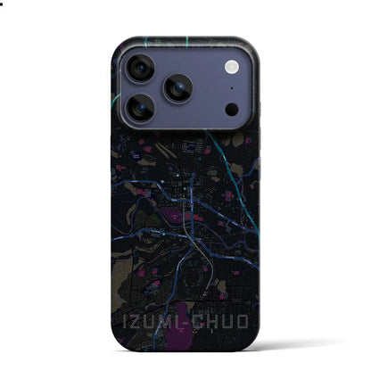 【泉中央（宮城県）】地図柄iPhoneケース（バックカバータイプ）