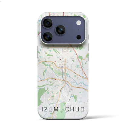 【泉中央（宮城県）】地図柄iPhoneケース（バックカバータイプ）