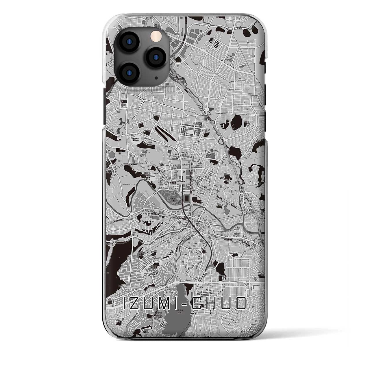 【泉中央（宮城県）】地図柄iPhoneケース（クリアタイプ）