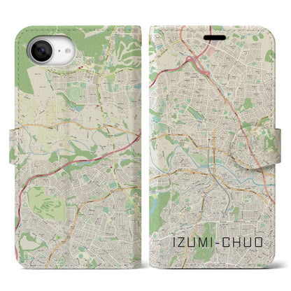 【泉中央（宮城県）】地図柄iPhoneケース（手帳タイプ）