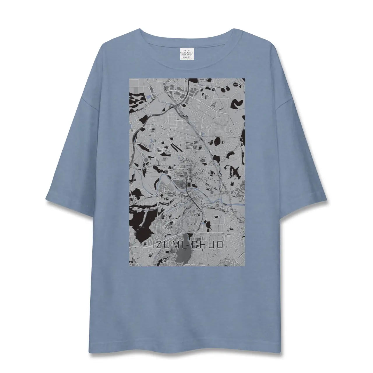 【泉中央（宮城県）】地図柄ビッグシルエットTシャツ
