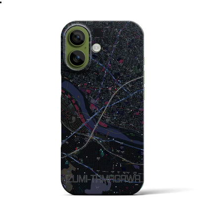 【和泉多摩川（東京都）】地図柄iPhoneケース（バックカバータイプ）