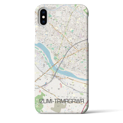 【和泉多摩川（東京都）】地図柄iPhoneケース（バックカバータイプ）