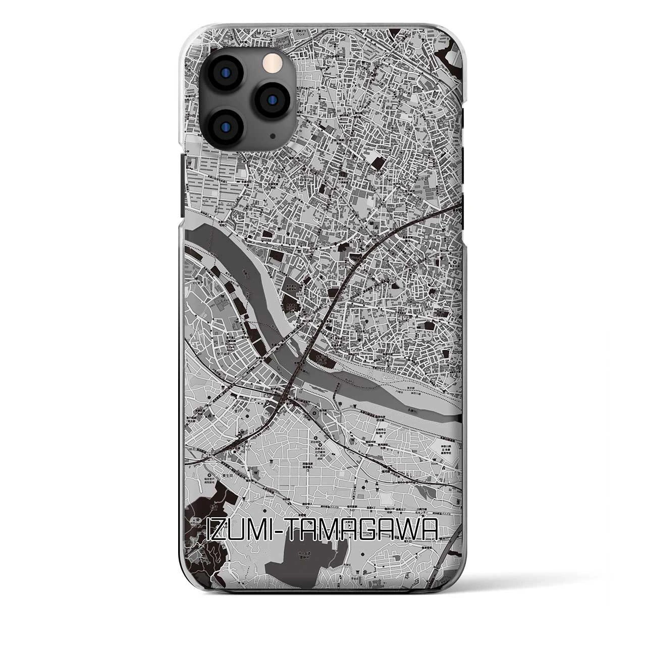【和泉多摩川（東京都）】地図柄iPhoneケース（クリアタイプ）
