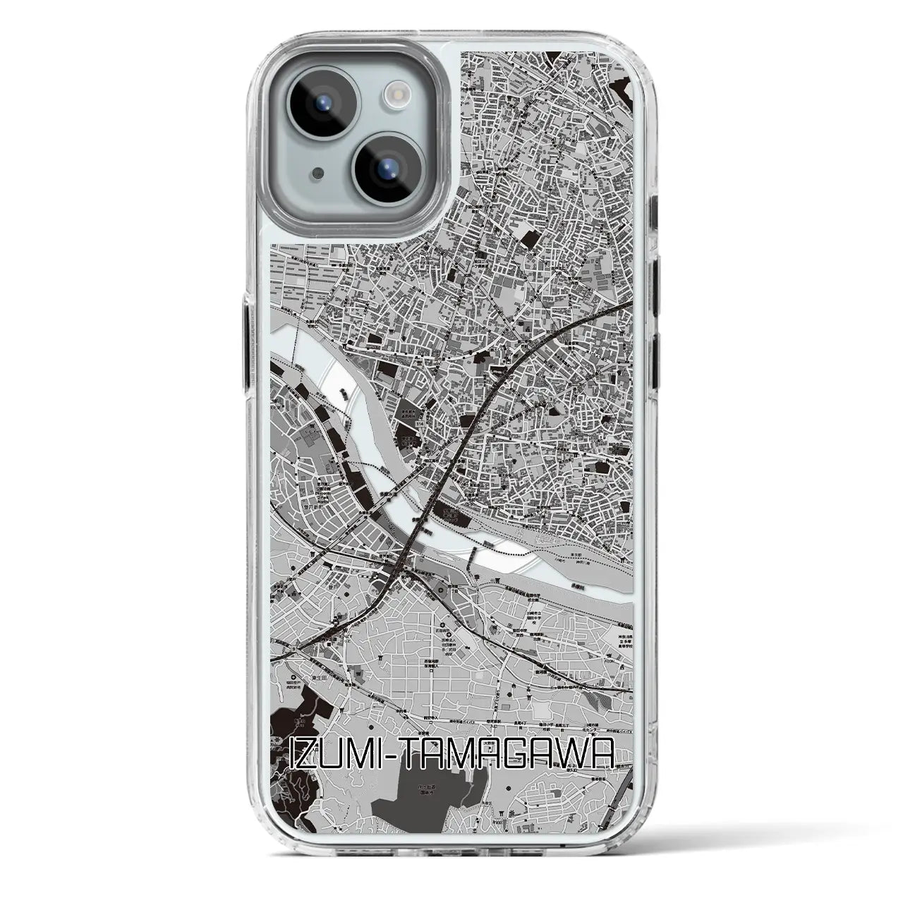 【和泉多摩川（東京都）】地図柄iPhoneケース（MagSafeタイプ）