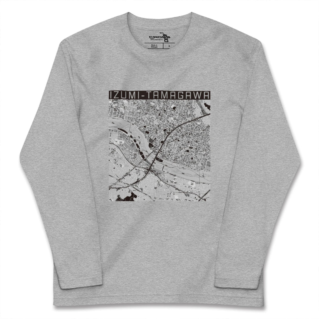 【和泉多摩川（東京都）】地図柄ロングスリーブTシャツ