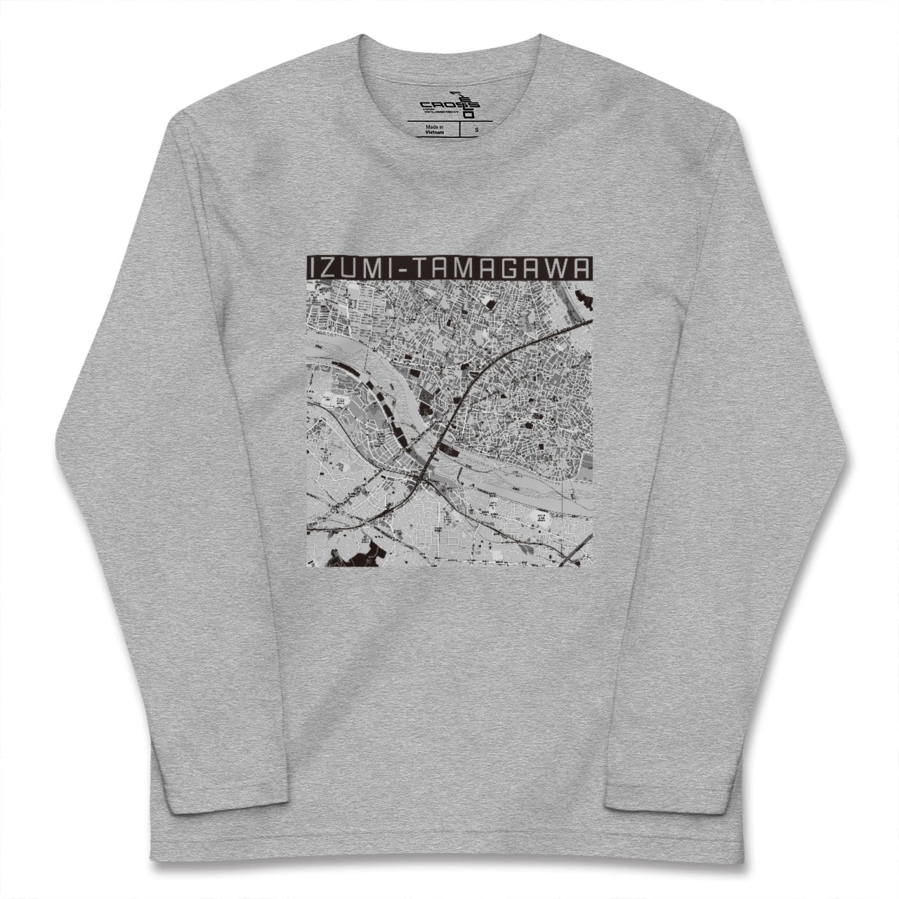 【和泉多摩川（東京都）】地図柄ロングスリーブTシャツ