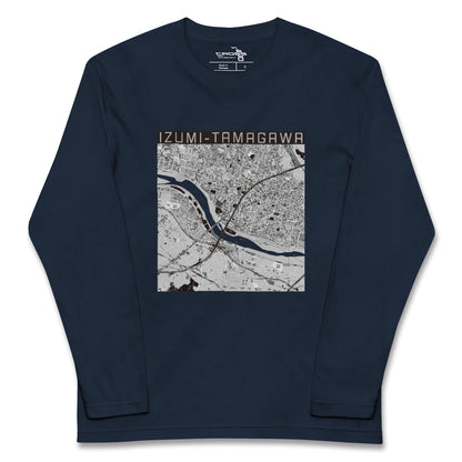 【和泉多摩川（東京都）】地図柄ロングスリーブTシャツ