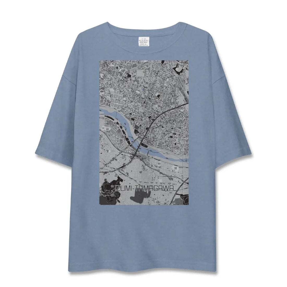 【和泉多摩川（東京都）】地図柄ビッグシルエットTシャツ