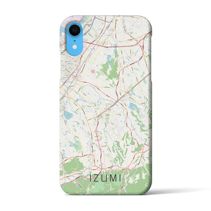 【和泉（大阪府）】地図柄iPhoneケース（バックカバータイプ）