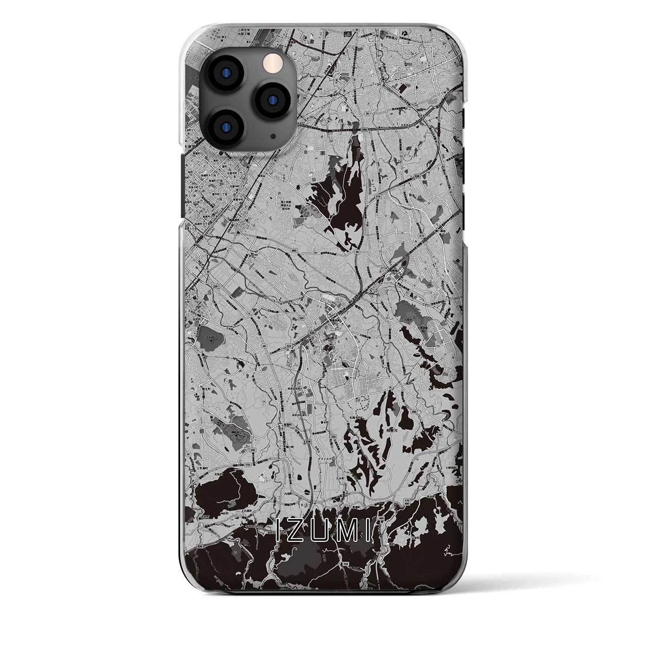 【和泉（大阪府）】地図柄iPhoneケース（クリアタイプ）