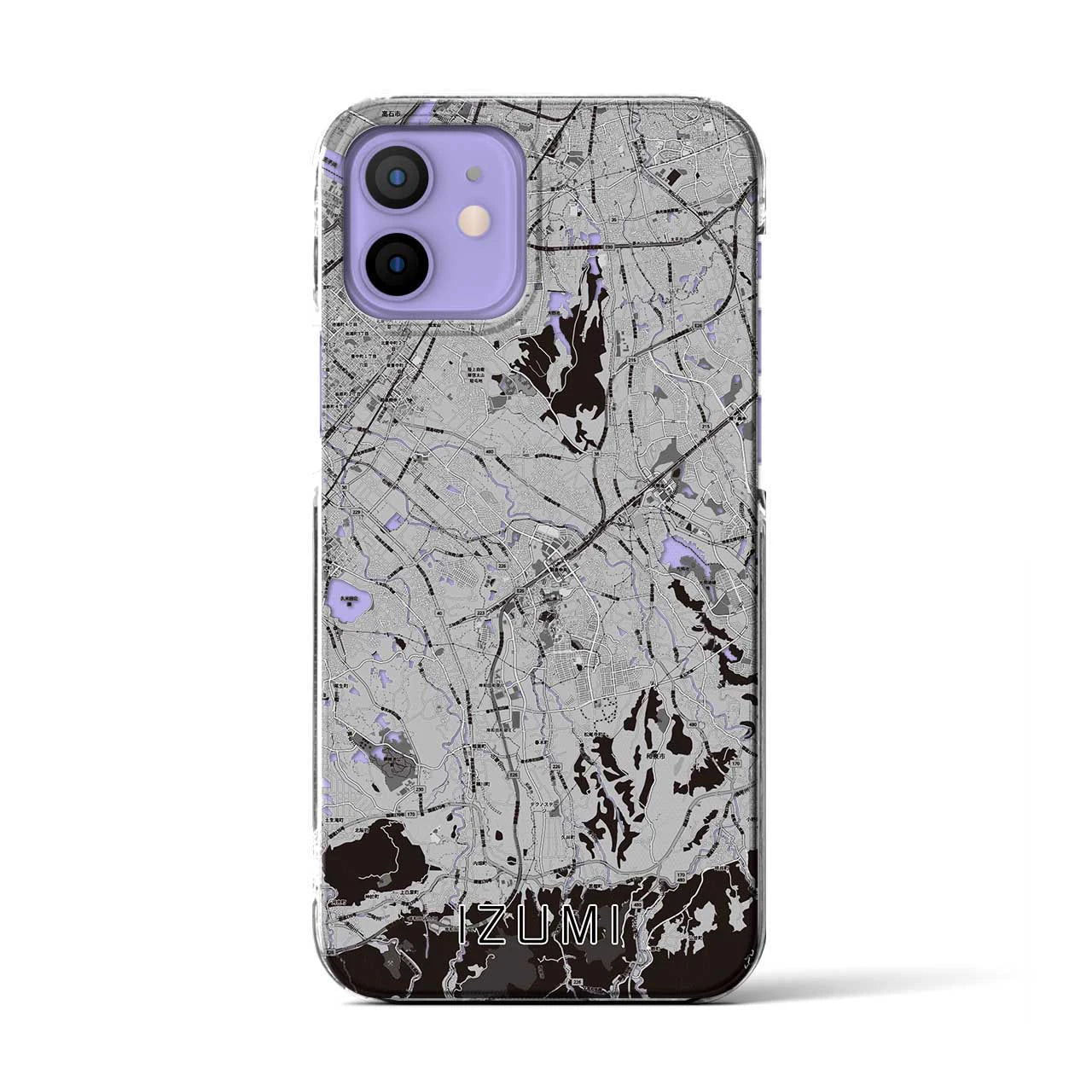 【和泉（大阪府）】地図柄iPhoneケース（クリアタイプ）