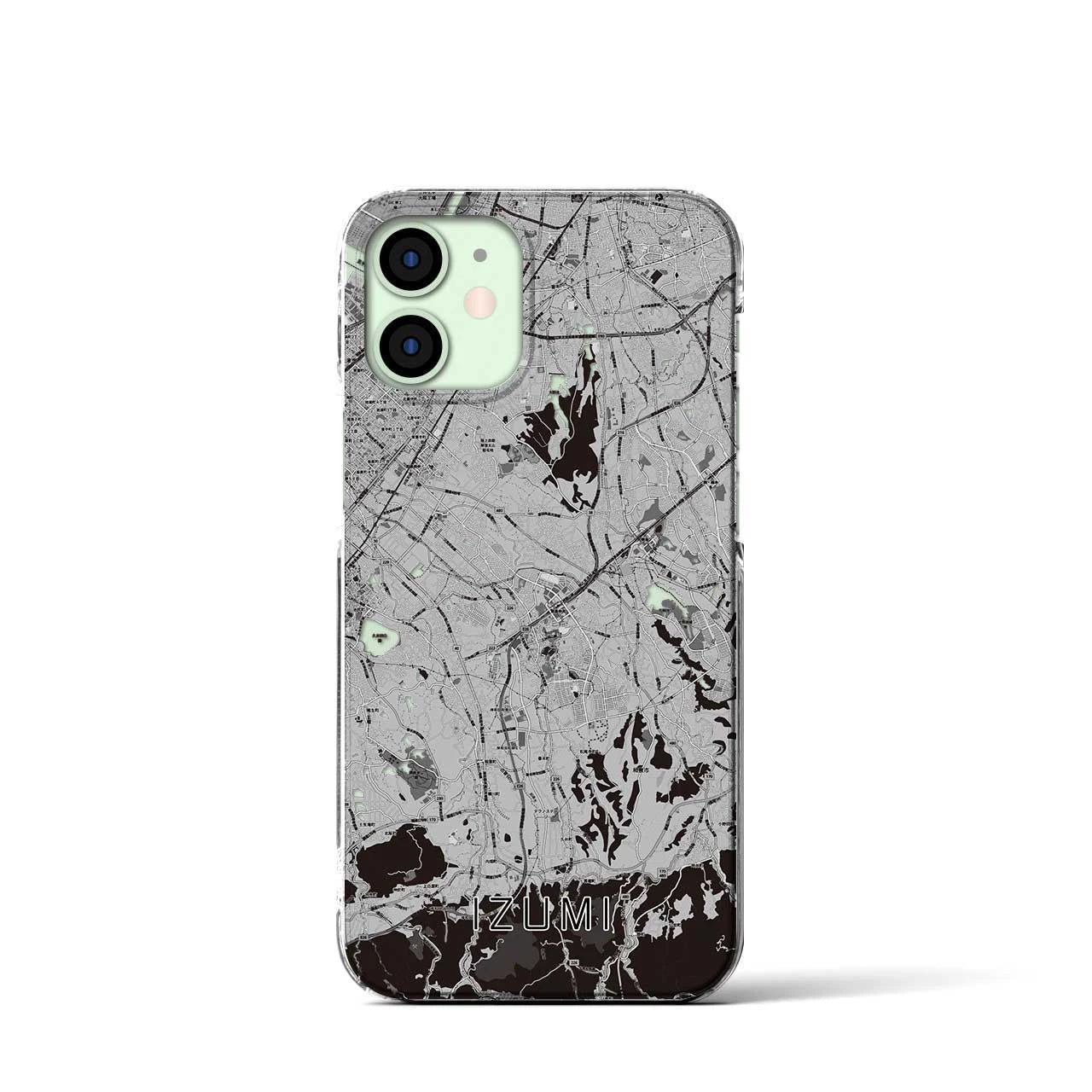 【和泉（大阪府）】地図柄iPhoneケース（クリアタイプ）