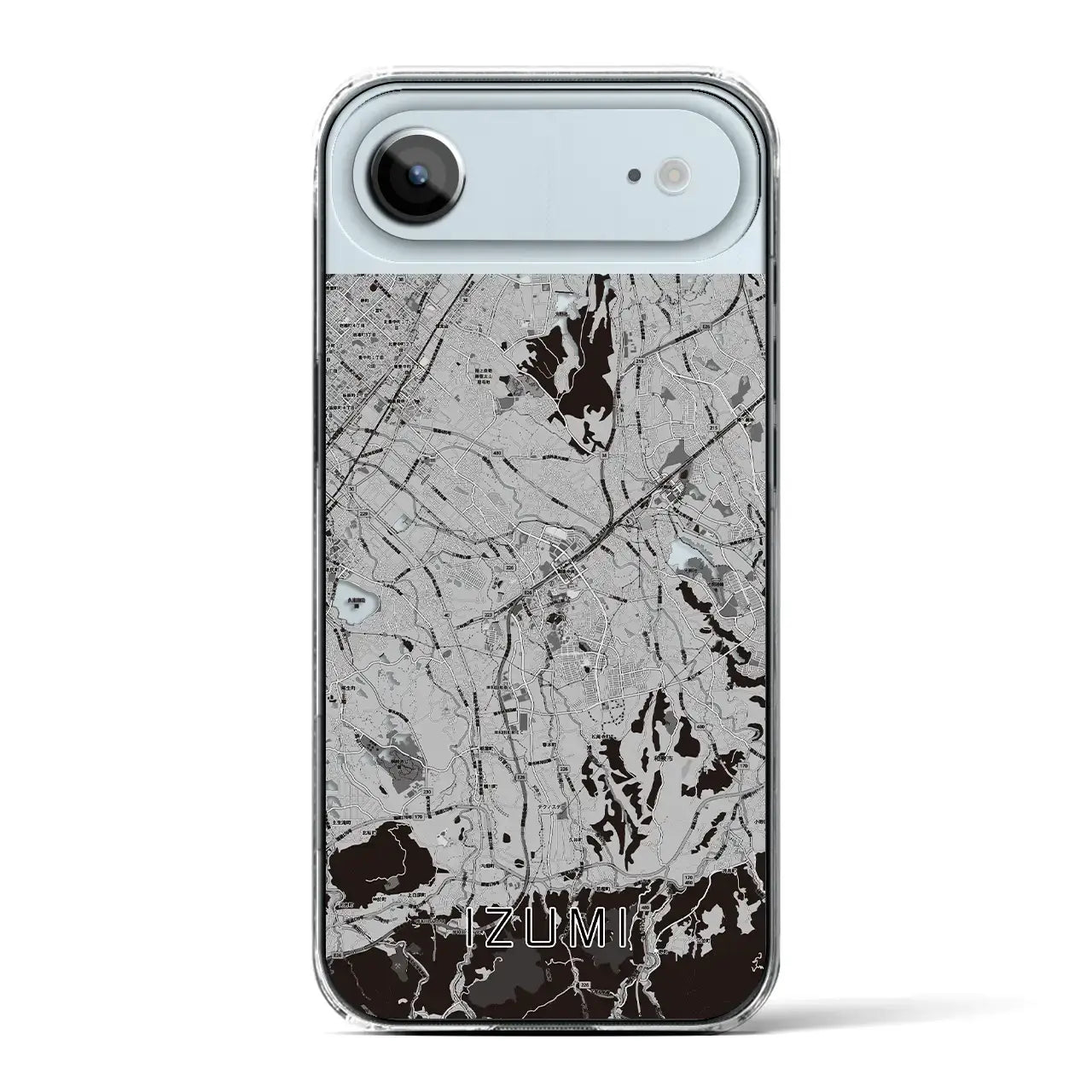 【和泉（大阪府）】地図柄iPhoneケース（クリアタイプ）
