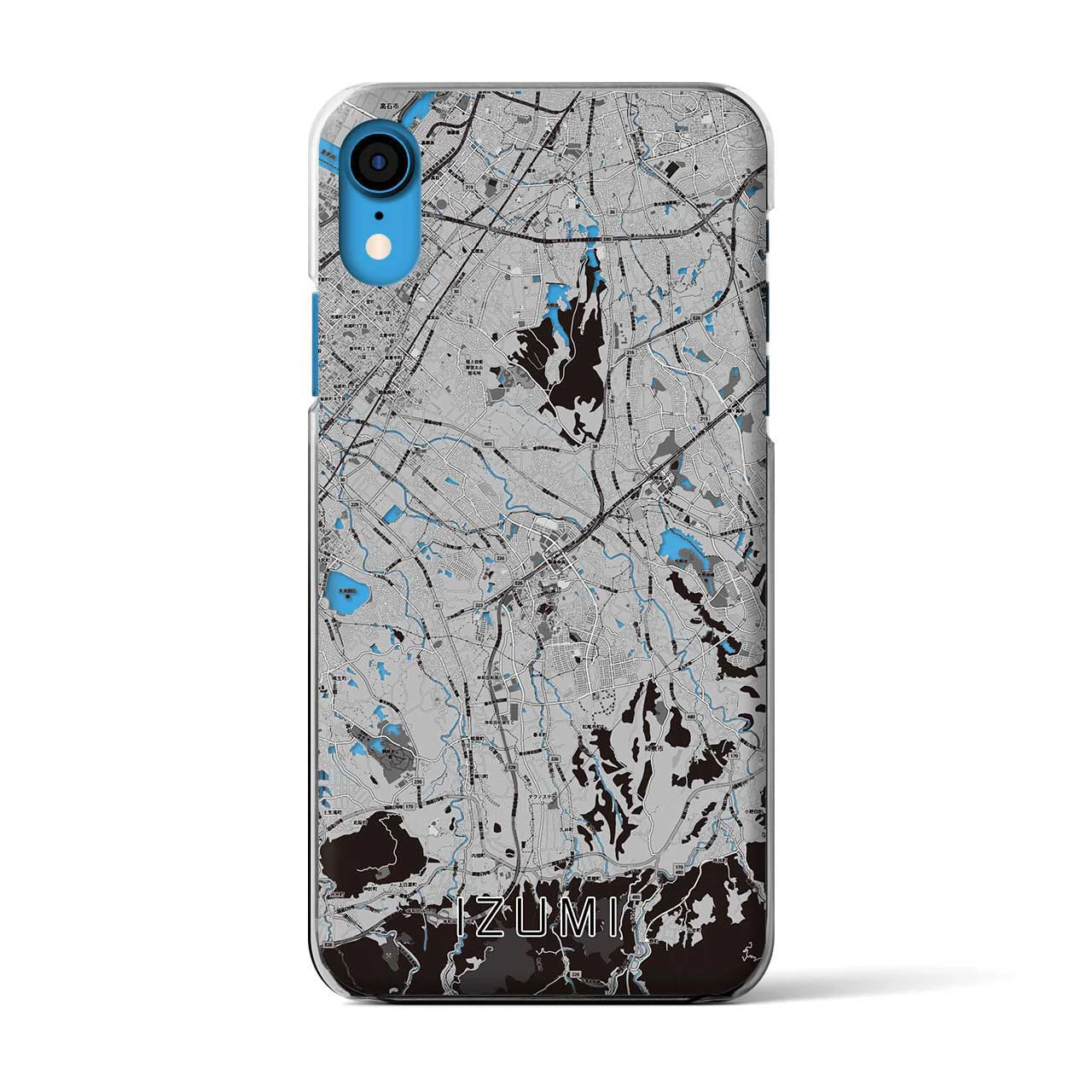 【和泉（大阪府）】地図柄iPhoneケース（クリアタイプ）