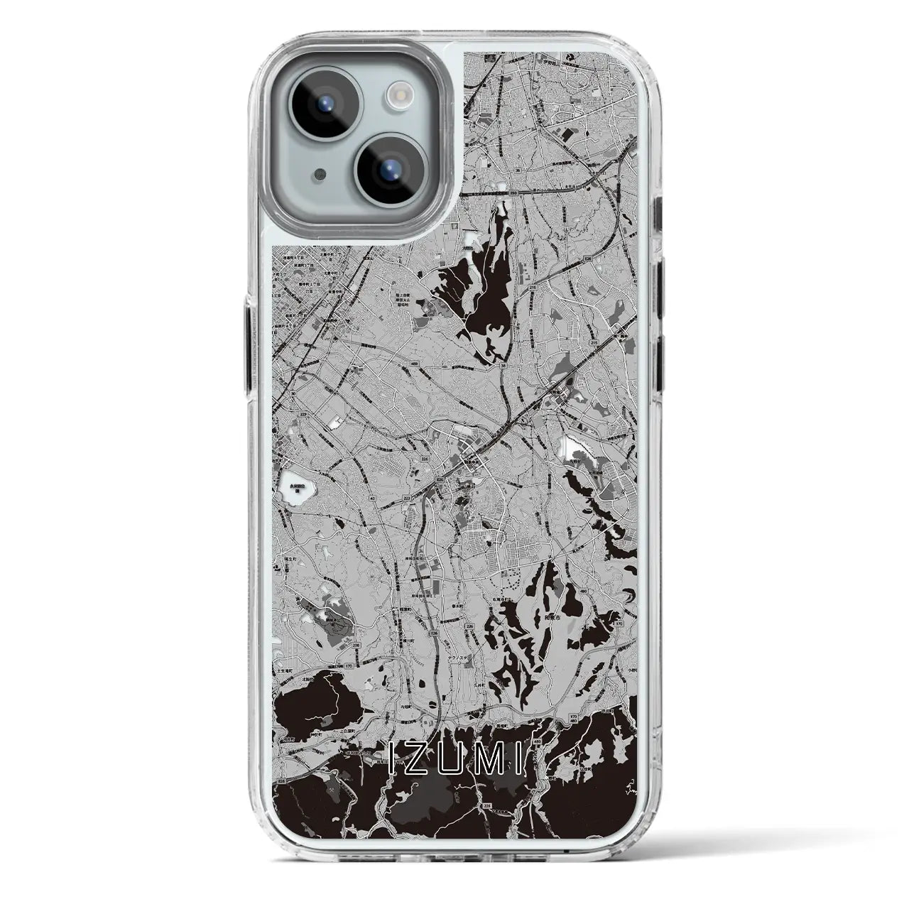 【和泉（大阪府）】地図柄iPhoneケース（MagSafeタイプ）