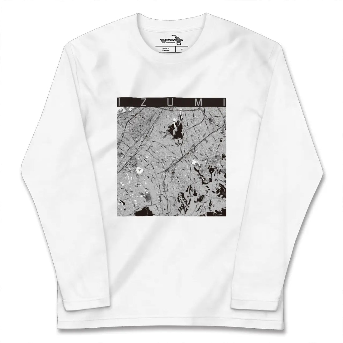 【和泉(大阪府)】地図柄ロングスリーブTシャツ