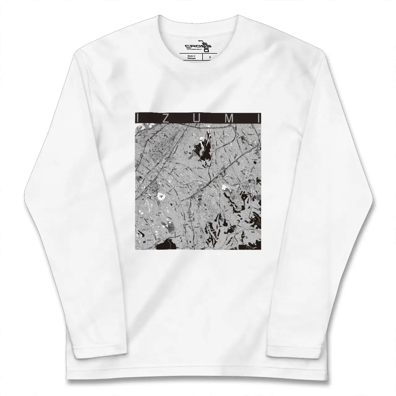 【和泉（大阪府）】地図柄ロングスリーブTシャツ