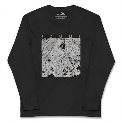 【和泉（大阪府）】地図柄ロングスリーブTシャツ