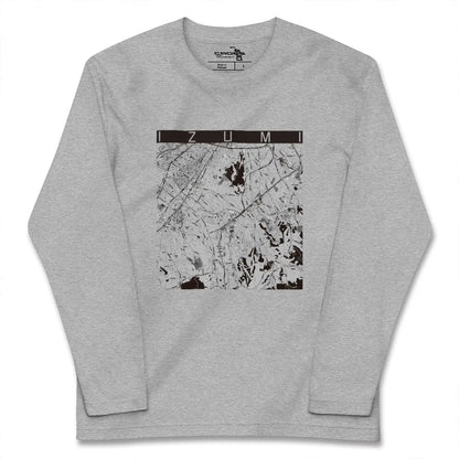 【和泉（大阪府）】地図柄ロングスリーブTシャツ