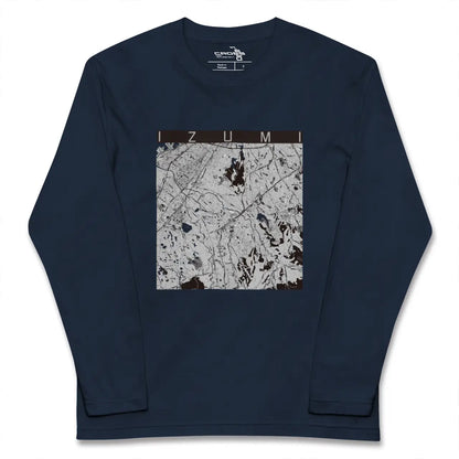 【和泉（大阪府）】地図柄ロングスリーブTシャツ