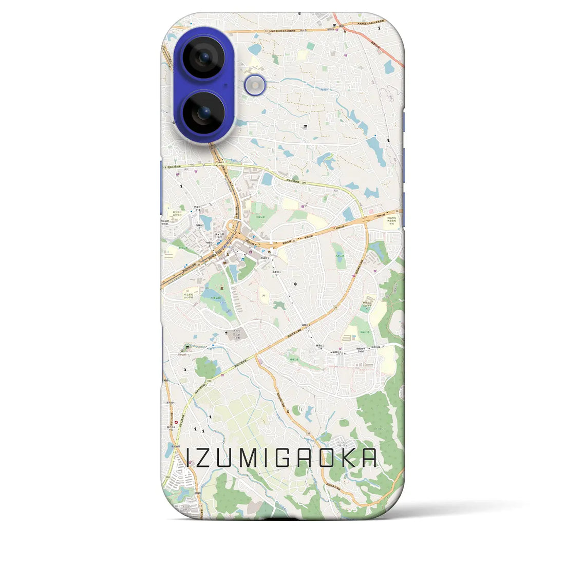 【泉ケ丘(大阪府)】地図柄iPhoneケース(バックカバータイプ)ナチュラル・iPhone 16 Pro Max 用