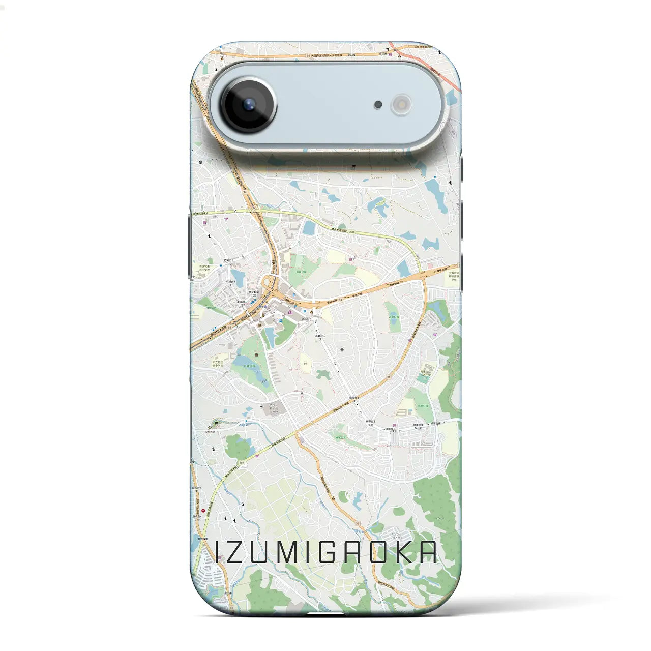 【泉ケ丘（大阪府）】地図柄iPhoneケース（バックカバータイプ）