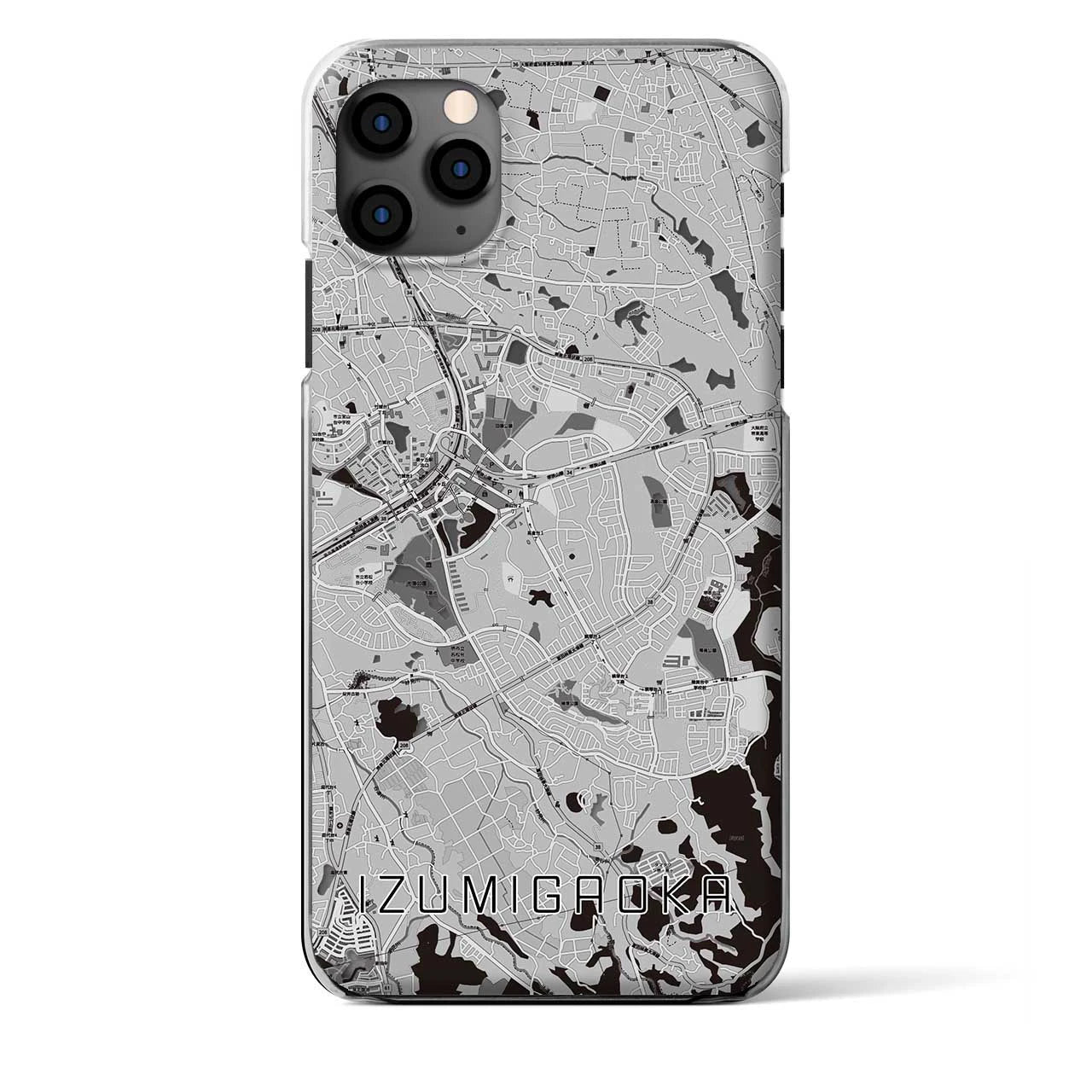 【泉ケ丘（大阪府）】地図柄iPhoneケース（クリアタイプ）