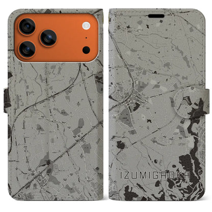 【泉ケ丘（大阪府）】地図柄iPhoneケース（手帳タイプ）