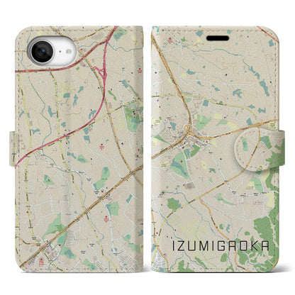 【泉ケ丘（大阪府）】地図柄iPhoneケース（手帳タイプ）