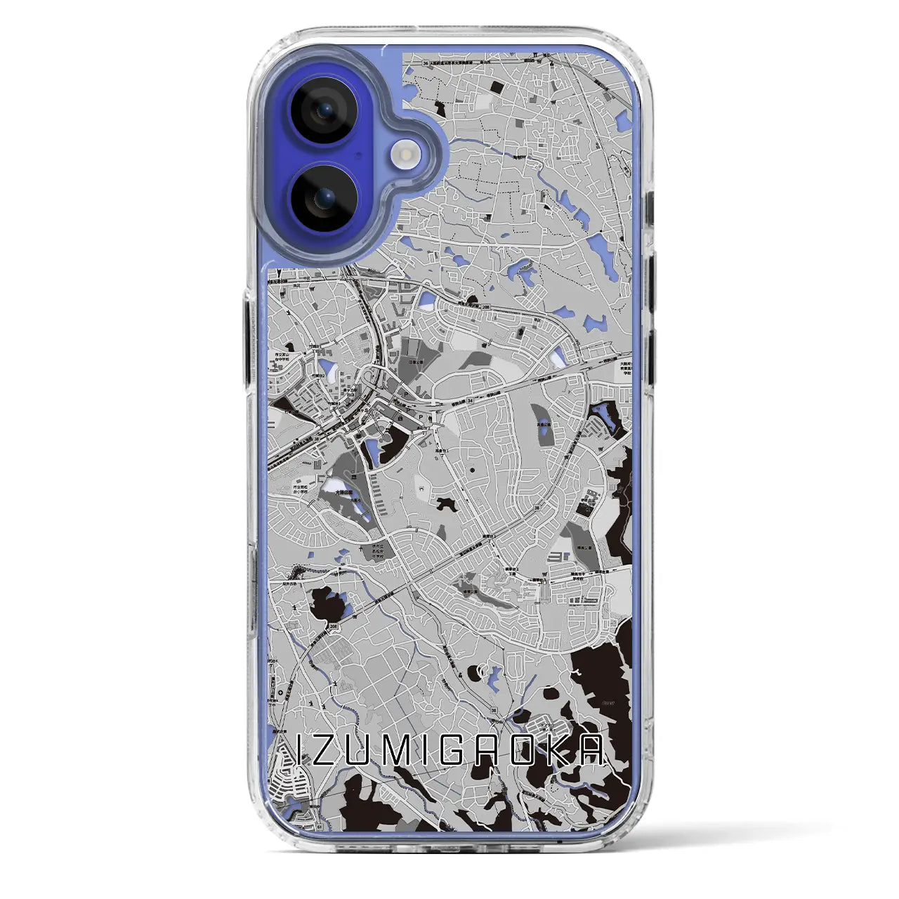 【泉ケ丘（大阪府）】地図柄iPhoneケース（MagSafeタイプ）
