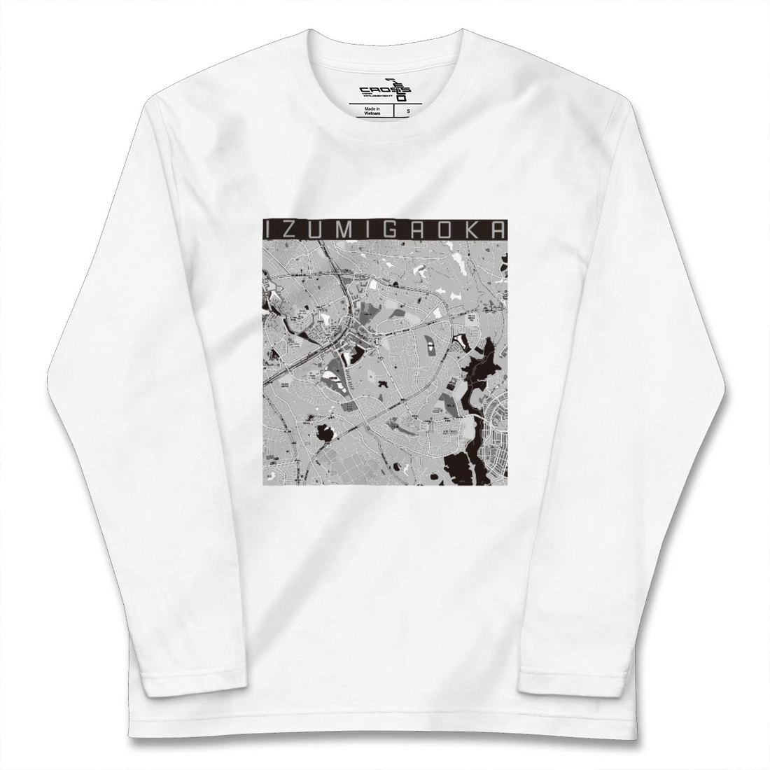 【泉ケ丘(大阪府)】地図柄ロングスリーブTシャツ