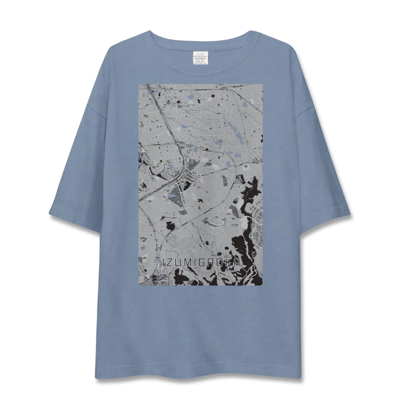 【泉ケ丘（大阪府）】地図柄ビッグシルエットTシャツ