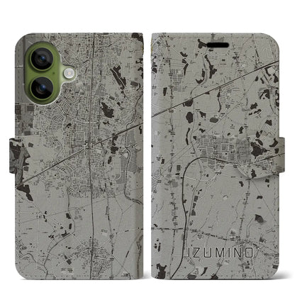 【いずみ野（神奈川県）】地図柄iPhoneケース（手帳タイプ）