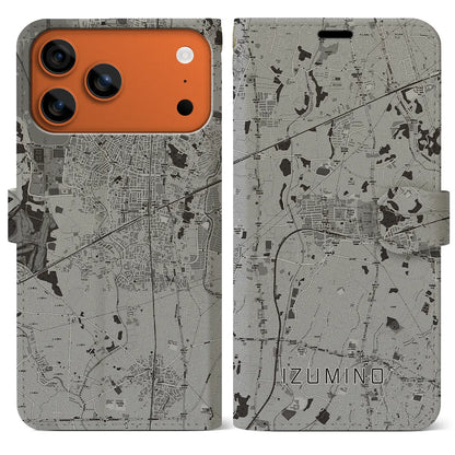 【いずみ野（神奈川県）】地図柄iPhoneケース（手帳タイプ）