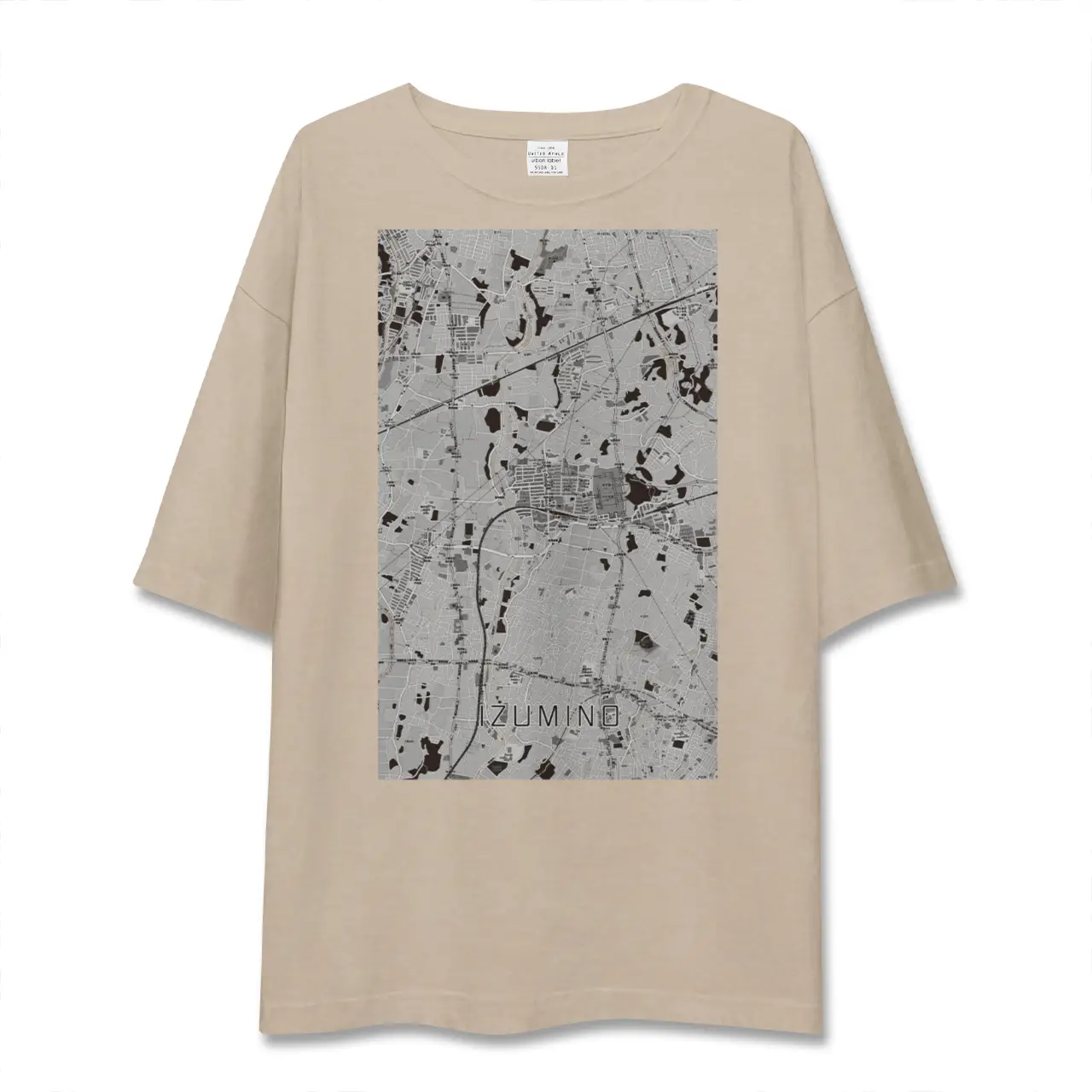 【いずみ野（神奈川県）】地図柄ビッグシルエットTシャツ