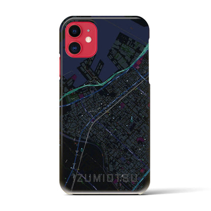 【泉大津（大阪府）】地図柄iPhoneケース（バックカバータイプ）