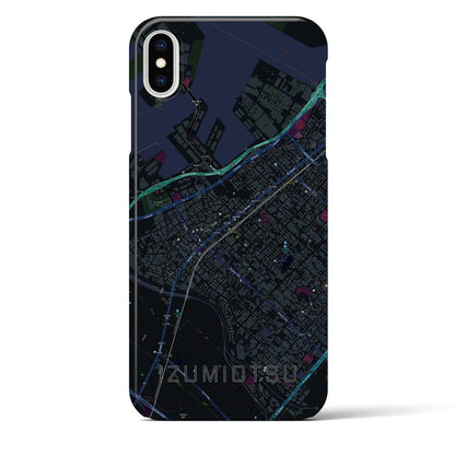 【泉大津（大阪府）】地図柄iPhoneケース（バックカバータイプ）