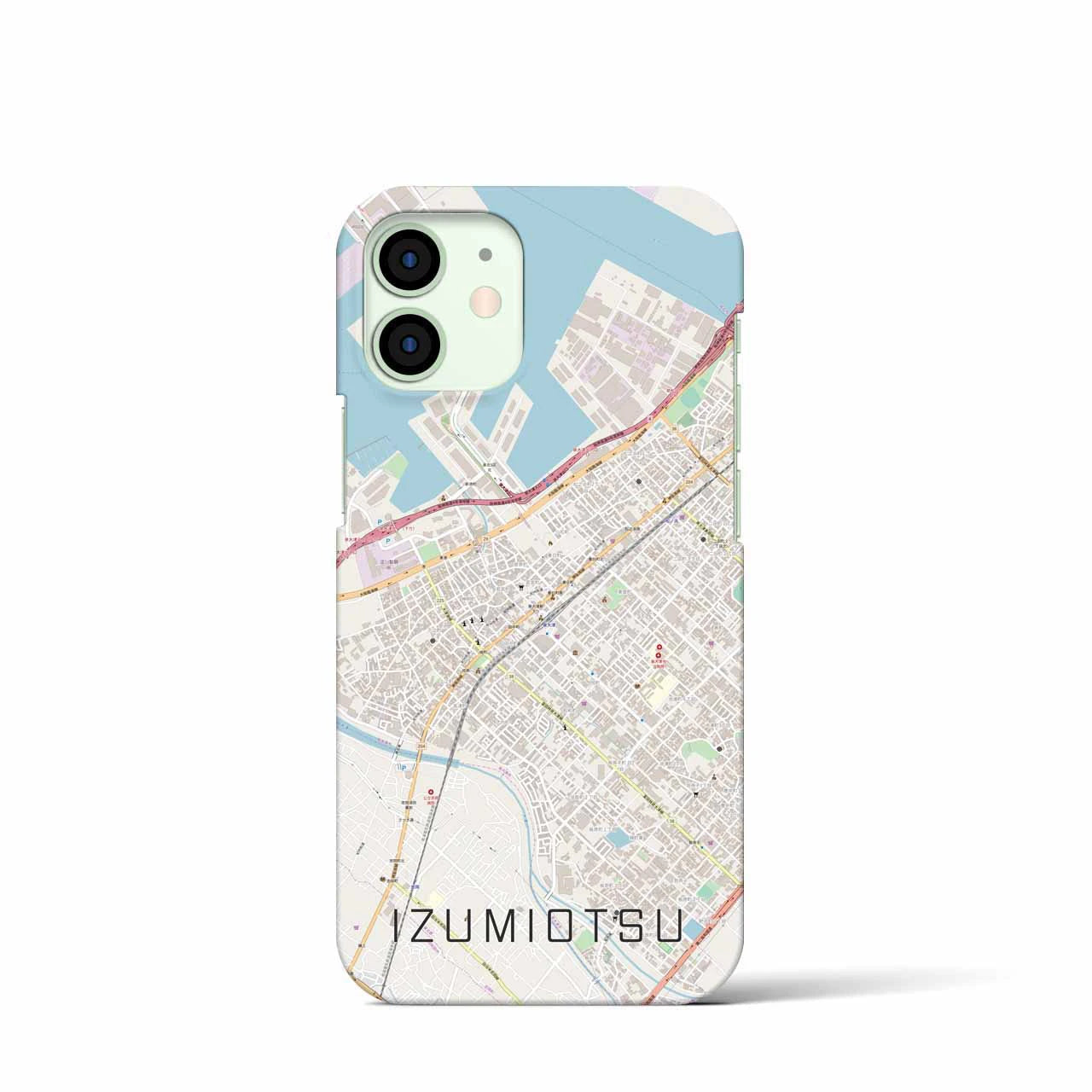 【泉大津（大阪府）】地図柄iPhoneケース（バックカバータイプ）